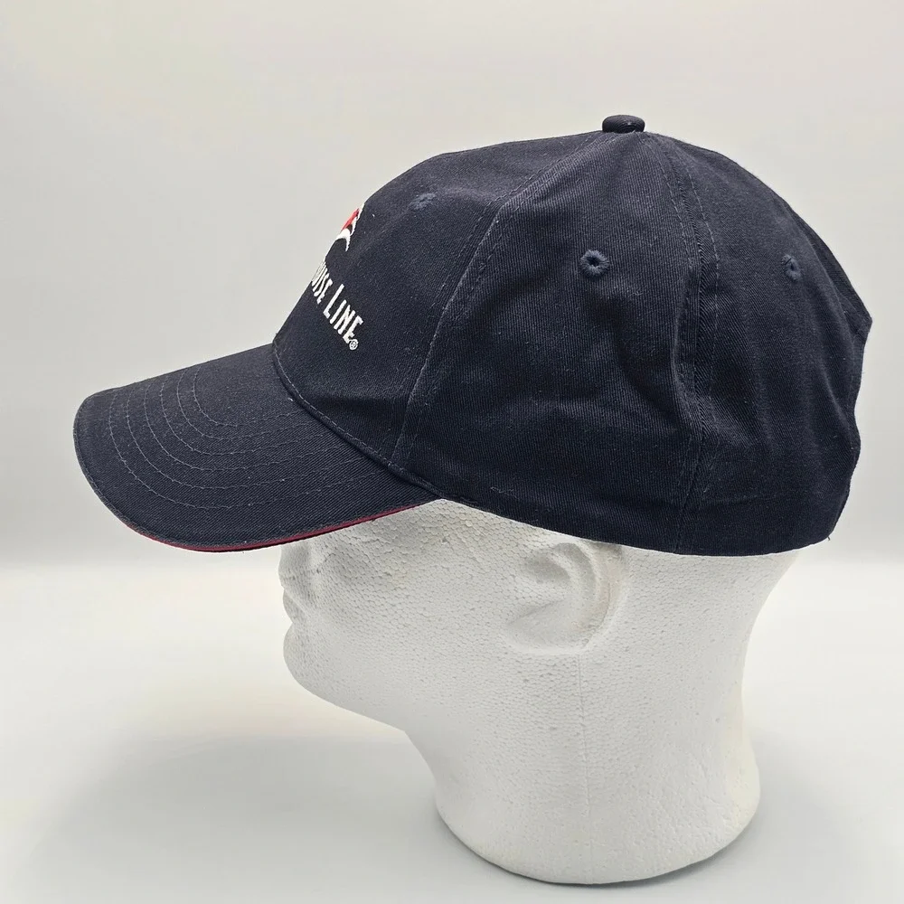 Disney Cruise Line Strap Back Hat Cap Embroidered Mickey Logo Adjustable Navy